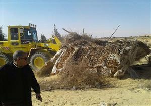 بالصور.. استرداد 130 فدانًا من أراضي الدولة وإزالة التعديات عليها بوادي النطرون