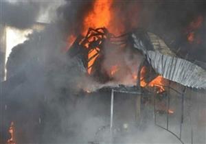 حريق بـ"حظيرتي مواشي" في الشرقية