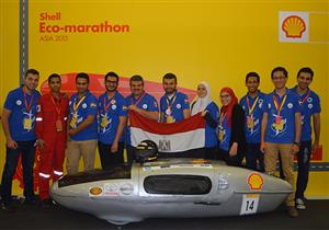 فريق هندسة عين شمس يبتكر محرك سيارة من ماكينة قص حشائش