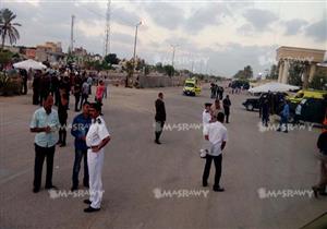 تشديدات أمنية بمحيط مجمع محاكم المنصورة قبل النطق بالحكم في قضية متظاهري الأرض 