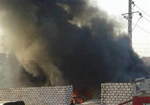 تدمير 11 سيارة و10 تكاتك وتروسيكلات في حريق "مرور ديرب نجم" بالشرقية