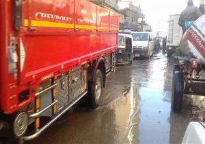 بالصور.. انفجار خط المياه الرئيسي بميت حبيش بطنطا