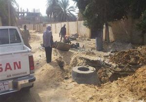 بالصور.. رصف طرق ورفع كفاءة الصرف الصحي بـ15 مليون جنيه بـ"الخارجة"