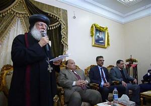 بالصور.. قيادات الدقهلية يهنئون أقباط المنصورة بعيد الميلاد