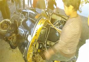 إصابة 6 أشخاص فى حادث انقلاب توك توك على طريق جمصة 