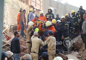 15 صورة ترصد انهيار 3 عقارات بـ"روض الفرج"