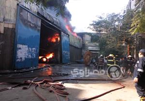 بالصور والفيديو- ساعات الرعب في حريق مخزن كابلات" بباب الشعرية