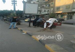 "يا جمال حينا".. مشروع متحدي الإعاقة لنظافة شوارع المنيا (صور)