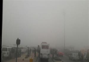 "الشبورة" تُربك حركة المرور في الإسكندرية