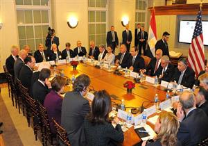 بالصور- تفاصيل زيارة السيسي لمقر الغرفة التجارية الأمريكية