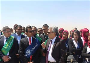 بالصور- وفد من طلاب جامعة القاهرة يزور العاصمة الإدارية الجديدة