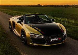 بالصور.. أودي "R8 Spyder" ترتدي ثوب أنيق من الذهب