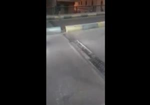 اختفاء أحد جوانب كوبري شارع عبد السلام الشاذلي بدمنهور - فيديو