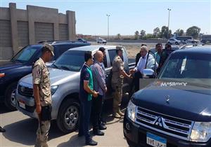 بالصور.. محلب يصل بورسعيد لتفقد بحيرة المنزلة