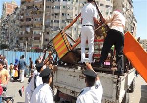 استعدادا للعيد.. أمن الجيزة يشن حملة لإزالة اشغالات بـ 5 مناطق