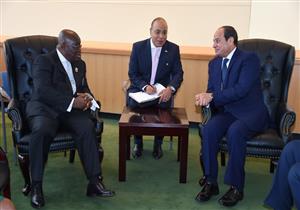 السيسي يبحث مع رئيس غانا تعزيز التعاون الاقتصادي