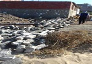 إزالة حالتي تعدٍّ على أراض زراعية بدمياط - صور