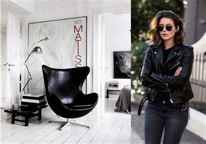 الجلد الأسود صيحة رائجة لعالم الموضة والأثاث في 2018