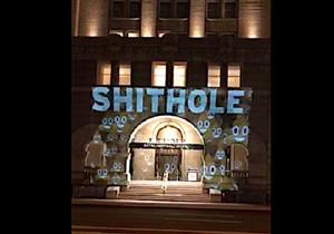 "حثالة وبراز".. مجهولون يصفون فندق ترامب بكلمات بذيئة