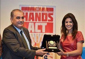 بالصور.. "الأكاديمية العربية" تكرّم ياسمين علي عن مجمل أعمالها