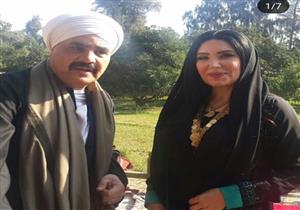 بالصور.. مجدي كامل وعبير صبري في كواليس "البيت الكبير"