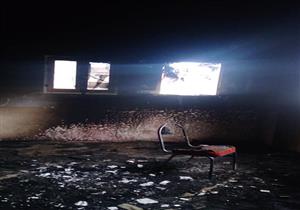 بالصور.. حريق يلتهم محتويات مسجد في الشرقية