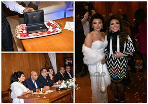 بالصور.. هاني شاكر ونجوم الفن في عقد قران ابنة نادية مصطفى