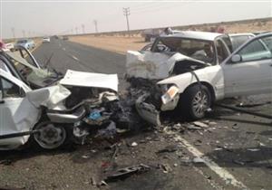 النيابة تُصرح بدفن 11 جثة من ضحايا حادث تصادم سيارات المنيا