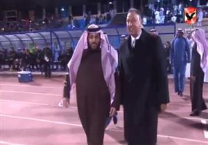 الخطيب وآل شيخ يصافحان لاعبي الأهلي ونجوم السعودية