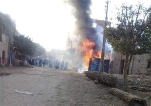 انفجار محول كهرباء في المنيا (صور)