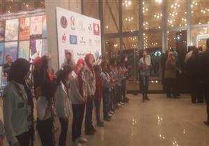 أطفال الكشافة يستقبلون الضيوف في افتتاح مهرجان الإسماعيلية