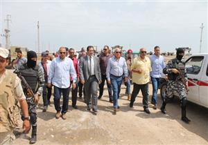 بالصور.. منع وصول المياه إلى المزارع السمكية المخالفة بسهل الطينة في بورسعيد