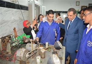 بالصور - وزير القوى العاملة يتفقد مركز تدريب محرم بك ويوجه بتأهيل الإناث مهنيا