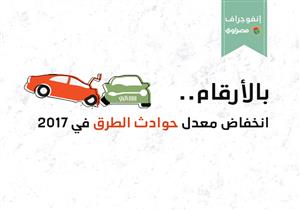 بالأرقام.. انخفاض معدل حوادث الطرق في 2017