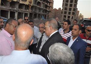 محافظ الجيزة يقود حملة لإزالة 5 عقارات مخالفة بأوسيم 