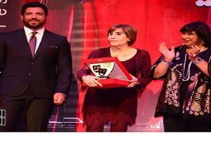 بالصور... حسن الرداد يحتفل بتكريم سميرة محسن