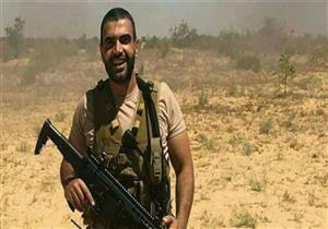 أول تعليق من زوجة الشهيد المنسي على رفع صورته بمدرجات استاد القاهرة