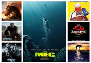 بعد نجاح فيلم "The Meg".. "حيوانات" تصدرت البطولة في السينما العالمية -تقرير