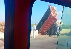 إصابة 8 في انقلاب سيارة بالقليوبية