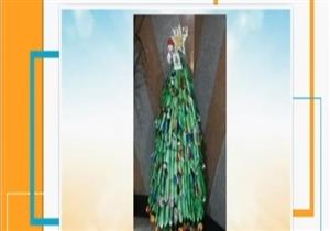 شجرة كريسماس صديقة للبيئة صناعة مصرية