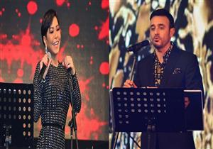  صابر الرباعي وشيرين عبدالوهاب في حفل رأس السنة