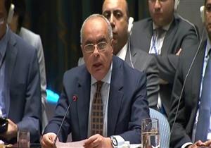 مندوب مصر بالأمم المتحدة: تحقيق السلام مرهون بعودة الحقوق للفلسطينيين