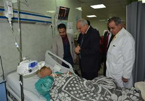 جولة تفقدية لمحافظ الجيزة لمستشفى العجوزة - صور