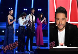  في أولى حلقات العروض النهائية بـ"The voice".. حماقي يختار حفظية ويمان ويضحى بمتسابق مصري