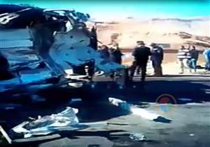 إصابة 11 شخصا في انقلاب أتوبيس بطريق دهشور الصحراوي بأكتوبر