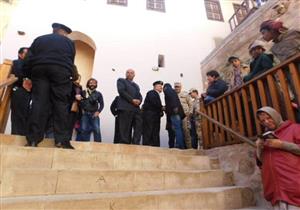 رهبان دير سانت كاترين يتلقون التهنئة بعيد القديسة كاترين