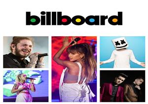   أريانا جراندي تتصدر قائمة الـ"Top 10" لموقع "Billboard" العالمي