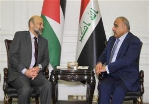 رئيسا وزراء العراق والأردن يلتقيان عند الحدود المشتركة بين البلدين 