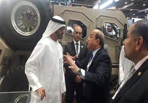 بالصور.. "بن زايد" يتفقد جناح "الإنتاج الحربي" بـ"IDEX2019" في أبو ظبي