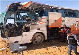 بالصور.. مصرع 3 أشخاص وإصابة 15 في حادث تصادم جنوب سيناء